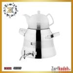 کتری با دو قوری شیر دارهرمی دسته دو تکه